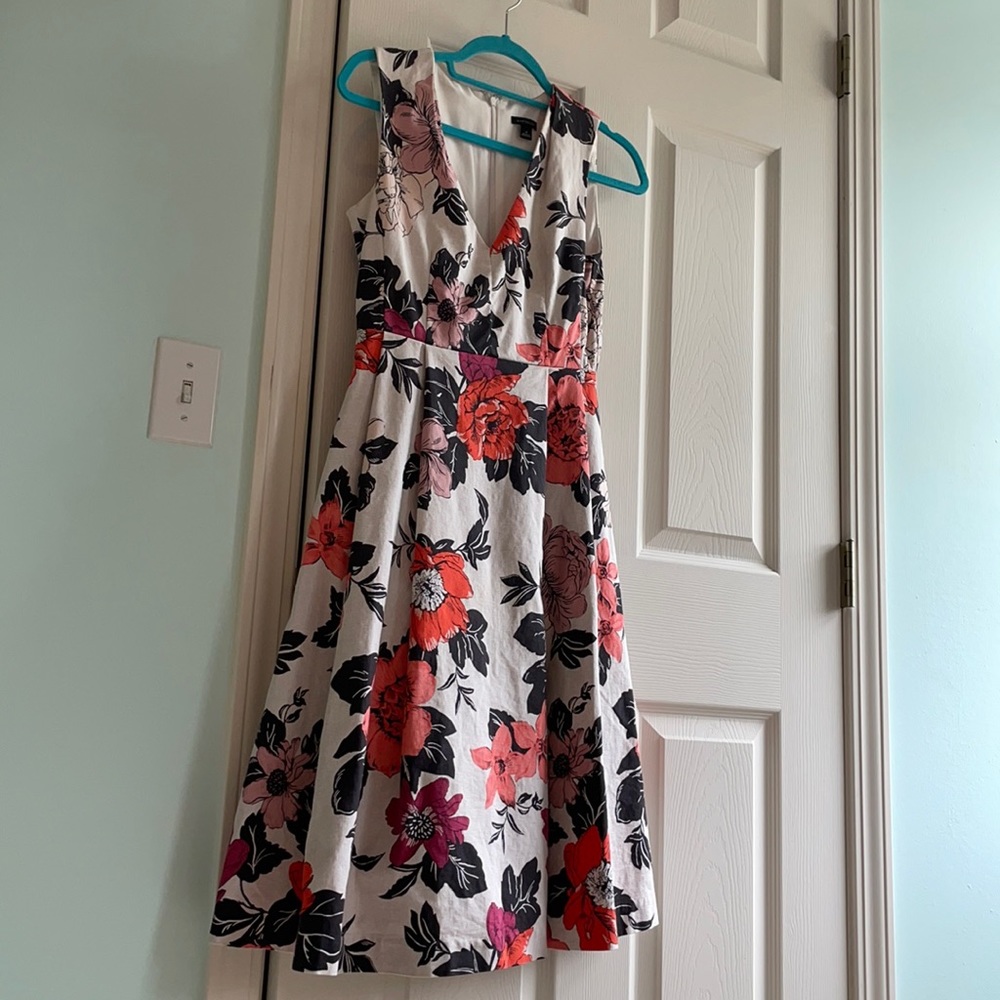 Ann Taylor Floral Dress 0